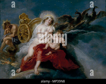 L'origine della Via Lattea . Inglese: la nascita della Via Lattea Español: El nacimiento de la Vía Láctea Português: O nascimento da Vía Láctea . tra 1636 e 1637. 977 Peter Paul Rubens - La nascita della Via Lattea, 1636-1637 Foto Stock