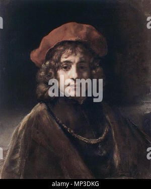 Tito, l'artista figlio del Ritratto di Tito circa 1657. 1051 Rembrandt Harmensz. van Rijn 102 Foto Stock