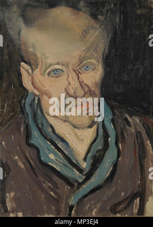 Inglese: Ritratto di un uomo Nederlands: Portret van een man . Inglese: dipinto di Vincent van Gogh, 1889 Nederlands: Schilderij van Vincent van Gogh, 1889 . 1889. 1023 Portret van een man - S0081V1962 - Il Museo di Van Gogh Foto Stock