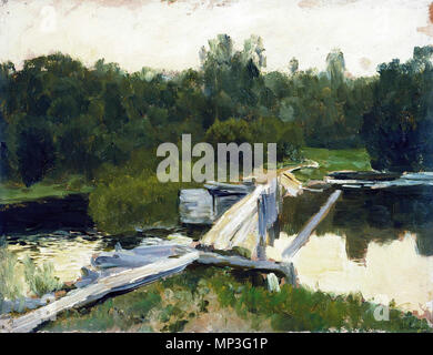 . Inglese: dalla piscina (studio di Isaac Levitan, 1891) Русский: У омута (этюд Исаака Левитана, 1891) . 1891. Isaac Levitan (1860-1900) nomi alternativi Исаа́к Ильи́ч Левита́н, Isaak Levitan Iǉič Descrizione pittore russo Data di nascita e morte 18 agosto 1860 (in calendario giuliano) 22 luglio 1900 (nel calendario giuliano) Luogo di nascita e morte Kibarty (heute Kibartaj, Litauen) Mosca sede di lavoro Mosca, Autorità Plyos controllo : Q211356 VIAF: 37709793 ISNI: 0000 0001 2210 2583 ULAN: 500012882 LCCN: N82001658 NLA: 36063619 WorldCat 808 Levitan dal pool di studio dell'olio Foto Stock