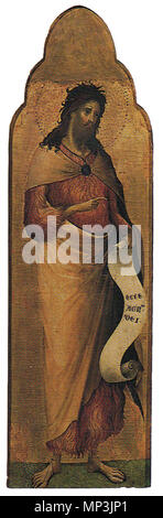 San Giovanni Battista . Italiano: Polittico dei santi Cosma e Damiano Paolo Veneziano (1300-1365) nomi alternativi Paolo da Venezia; da Venezia Paolo; Paolo da Venezia; Maestro Paolo; maestro Paolo Veneziano Descrizione pittore italiano Data di nascita e morte 1300 1365 Periodo di lavoro Deutsch: 2. Drittel 14. Jh. Inglese: il secondo terzo del XIV secolo sede di lavoro Venezia competente controllo : Q741062 VIAF: 95880464 ULAN: 500032292 LCCN: nr92042214 MusicBrainz: 3c087a18-8e29-4FAB-95a6-184FD6CB2370 WGA: PAOLO VENEZIANO WorldCat 1012 Polittico dei santi cosma e damiano (Paolo Veneziano) san g Foto Stock