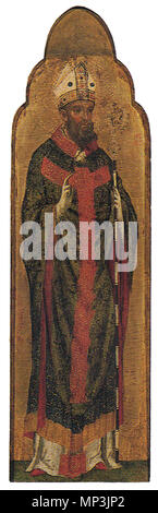 . Italiano: Paolo Veneziano, Polittico dei santi Cosma e Damiano]]. La figura di Sant'Agostino. Opera esposta nella Pinacoteca Tosio Martinengo a Brescia. . Il 16 ottobre 2011. Paolo Veneziano (1300-1365) nomi alternativi Paolo da Venezia; da Venezia Paolo; Paolo da Venezia; Maestro Paolo; maestro Paolo Veneziano Descrizione pittore italiano Data di nascita e morte 1300 1365 Periodo di lavoro Deutsch: 2. Drittel 14. Jh. Inglese: il secondo terzo del XIV secolo sede di lavoro Venezia competente controllo : Q741062 VIAF: 95880464 ULAN: 500032292 LCCN: nr92042214 MusicBrainz: 3c087a18-8e29-4FAB-95a6-184fd Foto Stock