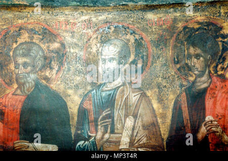 . Inglese: Saint Nicholas Bolnichki affresco della Chiesa . Il 23 gennaio 2005, 15:02:38. 1085 sconosciuto Saint Nicholas Chiesa Bolnichki affresco 26 Foto Stock