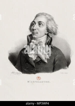 . Français : Louis-Michel Lepeletier de Saint-Fargeau . 1823. 825 LOUIS-MICHEL LE PELLETIER DE SAINT-FARGEAU Foto Stock