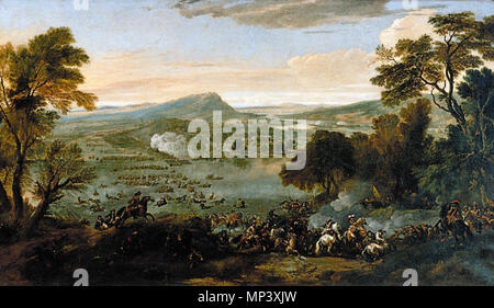 Inglese: esteso paesaggio 1694. 706 Jan Wyck - esteso paesaggio - WGA25916 Foto Stock