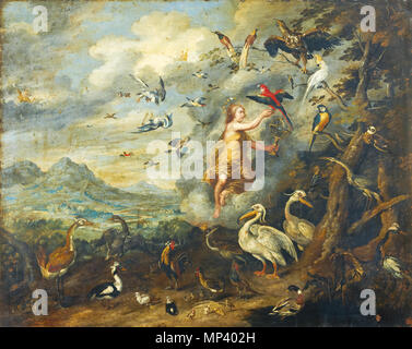 Allegoria dell'aria . Jan Brueghel il Giovane (1601-1678) nomi alternativi Jan Bruegel (II), Jan Brueghel (II), Jan Brueghel il Giovane Descrizione pittore fiammingo e disegnatore Data di nascita e morte 13 settembre 1601 (battezzato) 1 settembre 1678 Luogo di nascita e morte Anversa Anversa sede di lavoro Italia (1622-agosto 1625), Anversa (1625-1678) Autorità di controllo : Q285933 VIAF: 42046414 ISNI: 0000 0000 8376 3302 ULAN: 500013747 LCCN: N85095027 WGA: BRUEGHEL, Jan il giovane WorldCat 1148 Studio di Jan Breughel il giovane - un'allegoria di aria Foto Stock