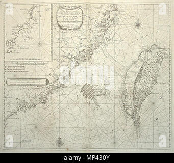 . Inglese: luogo rilasciato Amsterdam prima edizione 1753 QUESTA EDIZIONE 1753 Area mostrata Formosa tecnica di incisione su rame VERSO LA COLORAZIONE bianco b/w condizione eccellente descrizione estremamente rare collector's mappa che è stata pubblicata solo nel segreto atlas olandese della East India Company, per uso interno. Hardy mai nel mercato. Senza dubbio i migliori e più dettagliate grafico precoce della regione, in condizioni immacolate. 16 aprile 2005, 01:53:06. Van Keulen 962 Pas-Kaart van de Kust Chineesche langs Quantung en Fokien, alsook Formosa Foto Stock