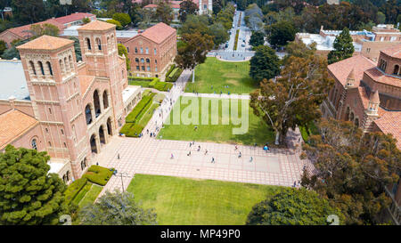 Royce Hall, Dickson corte, UCLA Campus, Università di California a Los Angeles in California Foto Stock