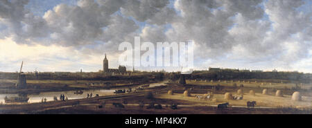 Vista dell'Aia dal sud-est *olio su tela *460 x 174 cm *1650 - 1651 Gezicht Op Den Haag vanuit het zuidoosten 704 Jan van Goyen, Gezicht op 's-Gravenhage vanuit Het Zuid Oosten, 1650. Den Haag Foto Stock