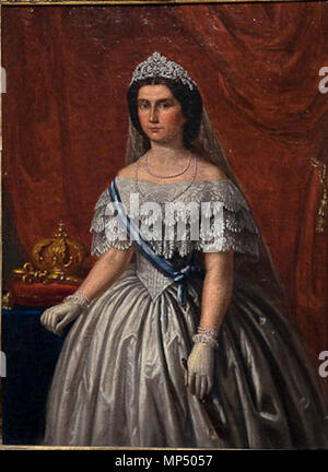 Ritratto di Maria Sofia di Baviera (1841-1925) del xix secolo. 859 MariaSofiaofBavaria Foto Stock