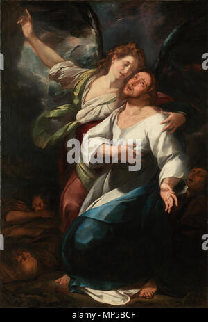 785 LA ORACIÓN EN EL HUERTO (Giulio Cesare Procaccini) (RESTAURADA) Foto Stock