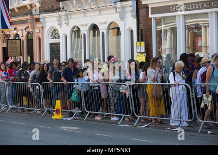 Il principe Harry e Meghan Merkle Royal Wedding, Windsor, Berkshire, Regno Unito Foto Stock