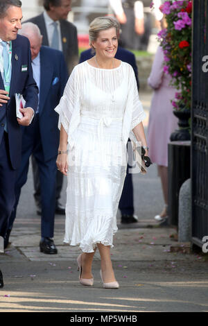 La Contessa di Wessex assiste la RHS Chelsea Flower Show presso il Royal Hospital Chelsea, Londra. Foto Stock