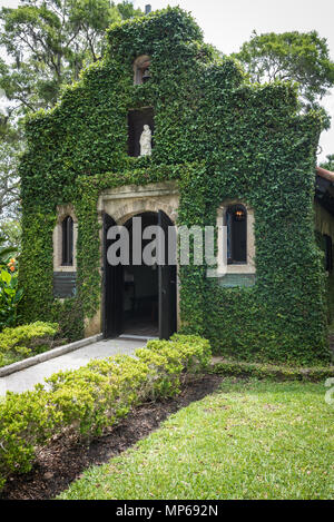 La Madonna di La Leche cappella a Nombre de Dios la missione in Sant'Agostino, Florida, Stati Uniti d'America. Foto Stock