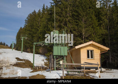 Area sci Hohwald Beatenberg, Svizzera, piste di formazione a Waldegg Foto Stock