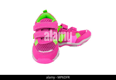 Bambini Rosa's sneakers. Foto Stock