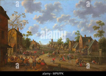 Fiera di villaggio *olio su tela *113,6 × 169,8 cm *1649 Fiera del Villaggio. 1649. 737 Joost Cornelisz. Droochsloot 003 Foto Stock