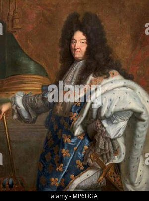 . Inglese: Luigi XIV re di Francia . Il 15 aprile 2015, 00:53:39. Hyacinthe Rigaud Il duomo 826 LouisXIVRigaud Foto Stock
