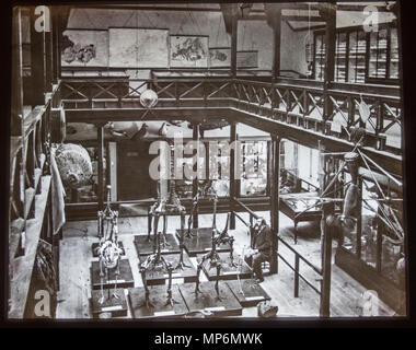 Mostra di Moa scheletri nel Museo di Canterbury; seduto al centro Giulio Haast 1870. 898 Moa scheletri mostra, 1870, il Museo di Canterbury, 2016-01-27 Foto Stock