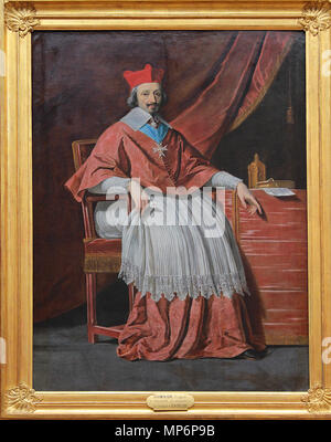 982 Philippe de Champaigne - Le Cardinal de Richelieu Foto Stock