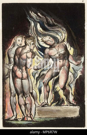 . Inglese: Milton un poema copia B c1811 Henry e Biblioteca di Huntington e Galleria d'arte oggetto 8 . circa 1811. William Blake (1757-1827) nomi alternativi W. Blake; Uil'iam Bleik Descrizione British pittore, poeta, scrittore, teologo, collezionista e incisore, Data di nascita e morte 28 novembre 1757 12 agosto 1827 Luogo di nascita e morte Broadwick Street Charing Cross sede di lavoro London Authority control : Q41513 VIAF: 54144439 ISNI: 0000 0001 2096 135X ULAN: 500012489 LCCN: N78095331 NLA: 35019221 WorldCat 895 Milton un poema copia B c1811 Henry e Biblioteca di Huntington e Galleria d'arte oggetto 8 Foto Stock