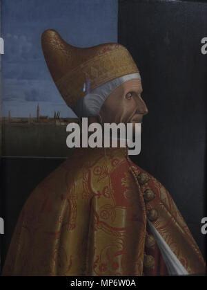 Ritratto del doge Leonardo Loredan. Français : Portrait du Doge Leonardo Loredan, peint par Vittore Carpaccio entre 1501 et 1505, exposé au Musée Correr de Venise en 2017. Italiano: Ritratto del doge Leonardo Loredan, da Vittore Carpaccio, nel Museo Correr di Venezia nel 2017. . Tra il 1501 e il 1505. 1242 Vittore Carpaccio - Ritratto del doge Leonardo Loredan, 1501-1505 Foto Stock
