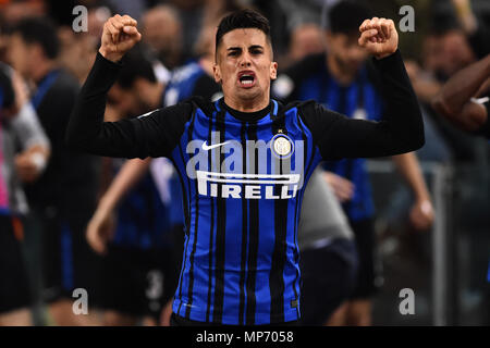 Roma, Italia. 21 Maggio, 2018. Il calcio di Serie A Lazio vs Inter-Rome 20-Maggio-2018 nella foto Joao Cancelo Foto fotografo01 Credit: Indipendente Agenzia fotografica/Alamy Live News Foto Stock