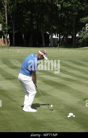 Wentworth Club, Surrey, Regno Unito . 21 Maggio, 2018 Il famoso Wentworth Club si prepara per l'avvio dell'annuale BMW/Campionato PGA di credito: Motofoto/Alamy Live News Foto Stock