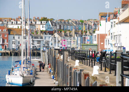 Weymouth. 21 maggio 2018. Il weekend è stupenda meteo continua nella nuova settimana nel soleggiato, Weymouth Dorset Credito: stuart fretwell/Alamy Live News Foto Stock