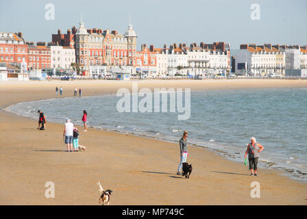 Weymouth. 21 maggio 2018. Il weekend è stupenda meteo continua nella nuova settimana nel soleggiato, Weymouth Dorset Credito: stuart fretwell/Alamy Live News Foto Stock