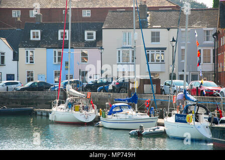 Weymouth. 21 maggio 2018. Il weekend è stupenda meteo continua nella nuova settimana nel soleggiato, Weymouth Dorset Credito: stuart fretwell/Alamy Live News Foto Stock