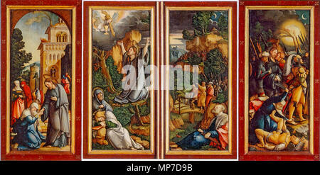 881 Meister von Meßkirch-Wildensteiner altare-geschlossen-0013 Foto Stock