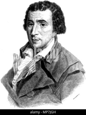 . Inglese: Jacques Pierre Brissot (1754 - 1793), giornalista e politico della Rivoluzione Francese. 689 Jacques Pierre Brissot Foto Stock