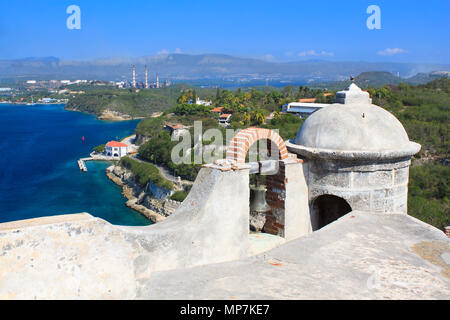 Castello di San Pedro de la Roca del Morro vicino a Santiago de Cuba, Cuba Foto Stock