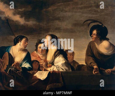 Inglese: un concerto a circa 1646. 698 Jan Gerritsz van Bronchorst - un concerto - WGA03239 Foto Stock