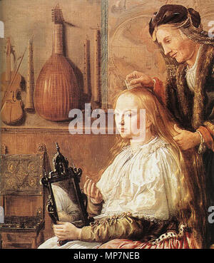 Allegoria della vanità. dettaglio . 1633. 699 Jan Miense Molenaer - Allegoria della vanità (dettaglio) - WGA16108 Foto Stock