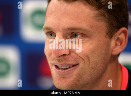 L'Inghilterra del Jos Buttler durante la conferenza stampa al Signore, Londra. Foto Stock