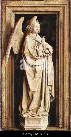 L'Annunciazione circa 1436. 703 Jan van Eyck - Annunciazione - WGA7611 Foto Stock