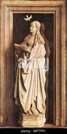 L'Annunciazione circa 1436. 703 Jan van Eyck - Annunciazione - WGA7612 Foto Stock