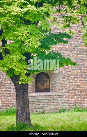 La facciata del castello a Belgrado, in Serbia Foto Stock