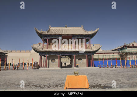 Wenchang Hall a Jiayuguan forte al Passo Jiayu, Jiayuguan, Gansu, Cina Foto Stock