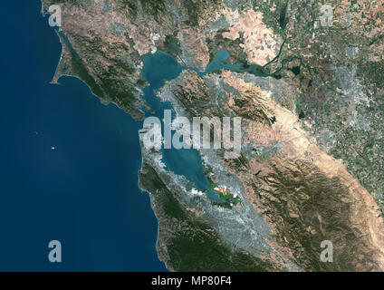 La baia di San Francisco, California, Stati Uniti Foto Stock