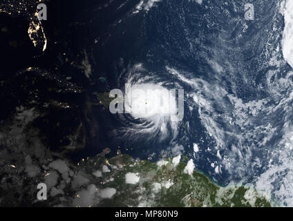 Uragano Maria su Puerto Rico in 2017 Foto Stock