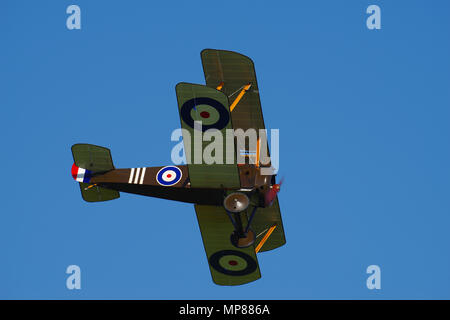 Sopwith Camel Replica D1851, Ikanopit, G-BZSC, presso Old Warden, Shuttleworth Collection, Foto Stock