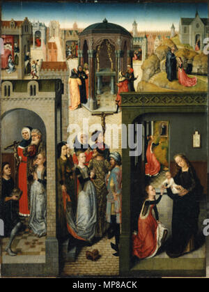 Episodi della vita di Santa Caterina tra 1475 e 1500. 872 Maestro della leggenda di Santa Caterina 001 Foto Stock