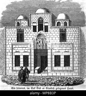 . Deutsch: Gerusalemme: nach eigener Anschauung und den neuesten Forschungen . 1862. Philipp Wolff (1810-1894) 717 Gerusalemme nach eigener Anschauung und den neuesten Forschungen da Philipp Wolff. Pag. 14 Foto Stock