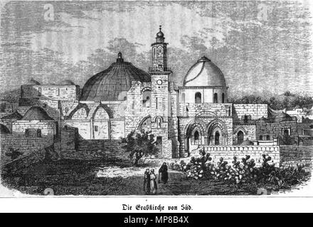 . Deutsch: Gerusalemme: nach eigener Anschauung und den neuesten Forschungen . 1862. Philipp Wolff (1810-1894) 717 Gerusalemme nach eigener Anschauung und den neuesten Forschungen da Philipp Wolff. Pag. 54 Foto Stock