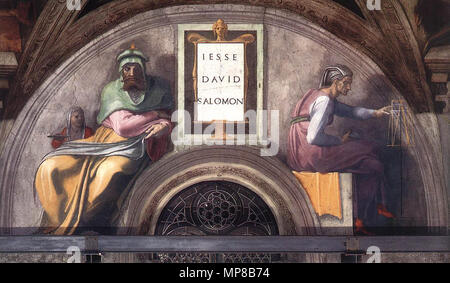 . Inglese: affresco dipinto da Michelangelo presso la Cappella Sistina in Vaticano tra il 1508 e il 1512 . 1508 al 1512. Michelangelo Buonarroti di nomi alternativi Michelangelo di Lodovico Buonarroti Simoni Français : Michel-Ange Polski: Michał Anioł Data di nascita e morte 6 Marzo 1475 18 febbraio 1564 Luogo di nascita e morte Deutsch: Caprese Michelangelo bei Arezzo Français : Caprese, au nord d'Arezzo en Toscane Italiano: Caprese (Comune di Arezzo, Toscana) Polski: Caprese (prowincja Toskanii (Arezzo) abbiamo Włoszech) Roma periodo di lavoro Français : opera rinascimentale ubicazione Deutsch: Florenz, Rom Foto Stock