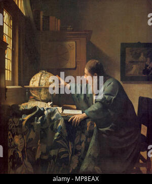 L'astronomo circa 1668. 730 Johannes Vermeer - l'Astronomo - WGA24685 Foto Stock