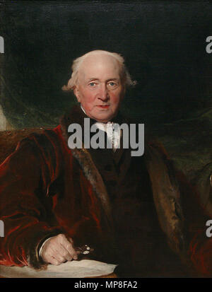 John Julius Angerstein, di età superiore a 80 anni. Inglese: John Julius Angerstein . 1824. 733 John Julius Angerstein 1824 Foto Stock